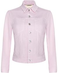 L'Agence - Celine Jean Jacket - Lyst