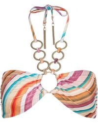 L'Agence - Krysta Halter Bikini Top - Lyst