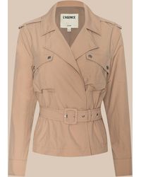 L'Agence - Calida Windbreaker Trench - Lyst