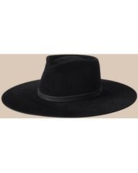 L'Agence - 'Agence Reyes Leather Band Fedora - Lyst