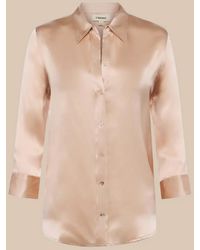 L'Agence - Dani Silk Blouse Top - Lyst