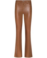 L'Agence - Selma Coated Bootcut Jean - Lyst
