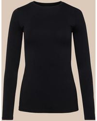L'Agence - Tess Long Sleeve Tee - Lyst
