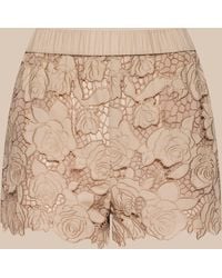 L'Agence - Laina Eyelet Short - Lyst