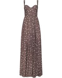 L'Agence - Rosette Maxi Dress - Lyst
