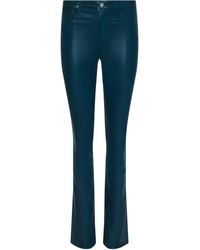 L'Agence - Jean Bootcut En Denim Enduit Selma, Enduit Bleu Sarcelle Profond - Lyst