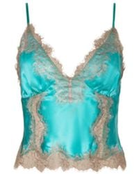 L'Agence - 'Agence Kimber Silk Lace Camisole - Lyst