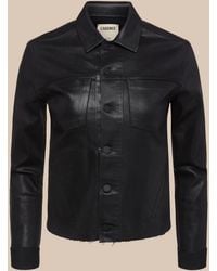 L'Agence - Janelle Coated Jacket - Lyst