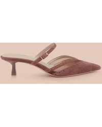 L'Agence - Shelbie Kitten-Heel Mule - Lyst