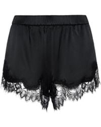 L'Agence - 'Agence Joy Silk Lace Short - Lyst