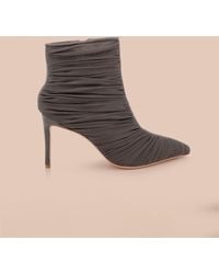 L'Agence - Fulton Mesh Bootie - Lyst