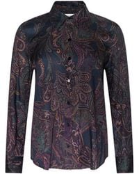 L'Agence - 'Agence Ellery Button-Down Shirt - Lyst