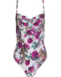 L'Agence - Amie Bandeau One-Piece Swimsuit - Lyst