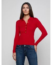 L'Agence - Pull Sterling En Rouge Moteur/Or - Lyst