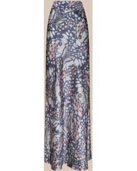 L'Agence - Ryker Silk Maxi Skirt - Lyst