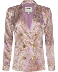L'Agence - Colin Silk Blazer - Lyst