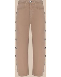 L'Agence - Mallis Studded Bow-Leg Jean - Lyst