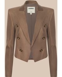 L'Agence - Lila Linen-Blend Blazer - Lyst