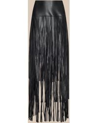 L'Agence - Karoline Fringe Skirt - Lyst