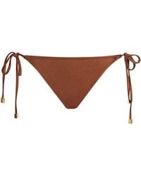 L'Agence - Britt Tie-Side Bikini Bottom - Lyst