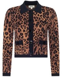 L'Agence - Osiris Jacquard Cardigan - Lyst