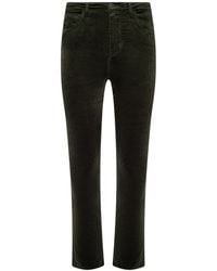 L'Agence - Celestia Velvet Slim-Leg Jean - Lyst