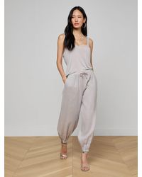 L'Agence - Mariko Linen Jogger - Lyst
