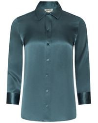 L'Agence - Dani Silk Blouse Top - Lyst