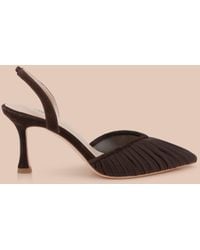 L'Agence - Bowery Mesh Slingback Pump - Lyst