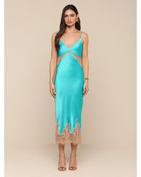 L'Agence - Robe En Dentelle De Soie Scotly - Lyst