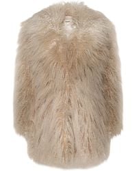 L'Agence - Toira Faux Fur Coat - Lyst