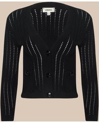 L'Agence - Irvin Pointelle Knit Cardigan - Lyst