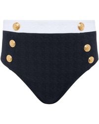 L'Agence - 'Agence Vanessa High-Waisted Bikini Bottom - Lyst