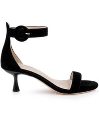 L'Agence - Andelle Kitten-Heel Sandal - Lyst