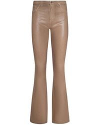 L'Agence - Marty Coated Flare Jean - Lyst