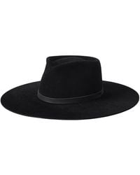 L'Agence - 'Agence Reyes Leather Band Fedora - Lyst