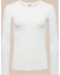 L'Agence - Tess Long Sleeve Tee - Lyst
