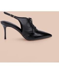 L'Agence - Shreya Leather Slingback Pump - Lyst