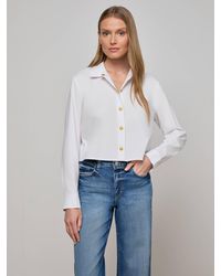 L'Agence - Cosette Button-Down Shirt - Lyst
