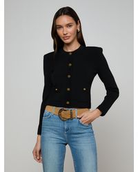 L'Agence - Patsy Cropped Cardigan - Lyst