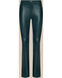 L'Agence - Selma Coated Bootcut Jean - Lyst