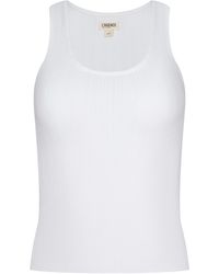 L'Agence - Adira Scoopneck Tank Top - Lyst