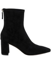 L'Agence - Salome Stretch Suede Boot - Lyst