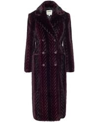 L'Agence - Icelyn Faux Fur Coat - Lyst