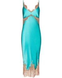 L'Agence - Scotly Silk Lace Dress - Lyst