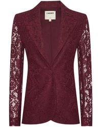 L'Agence - Chamberlain Lace Blazer - Lyst