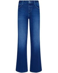 L'Agence - Petite Scottie Wide-Leg Jean - Lyst