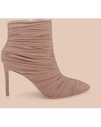 L'Agence - Fulton Mesh Bootie - Lyst