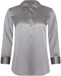 L'Agence - 'Agence Dani Silk Blouse Top - Lyst