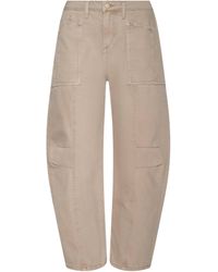 L'Agence - Cody Cropped Barrel-Leg Jean - Lyst